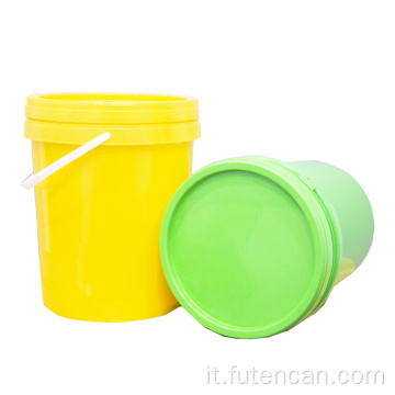 Secchio di plastica da 5 galloni per vernice con manico